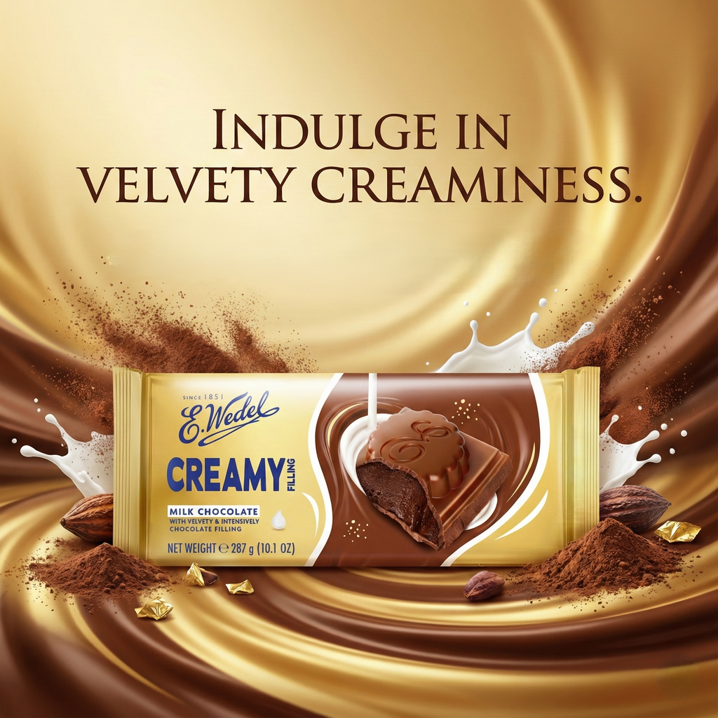 E Wedel Creamy Milk Chocolate Bar