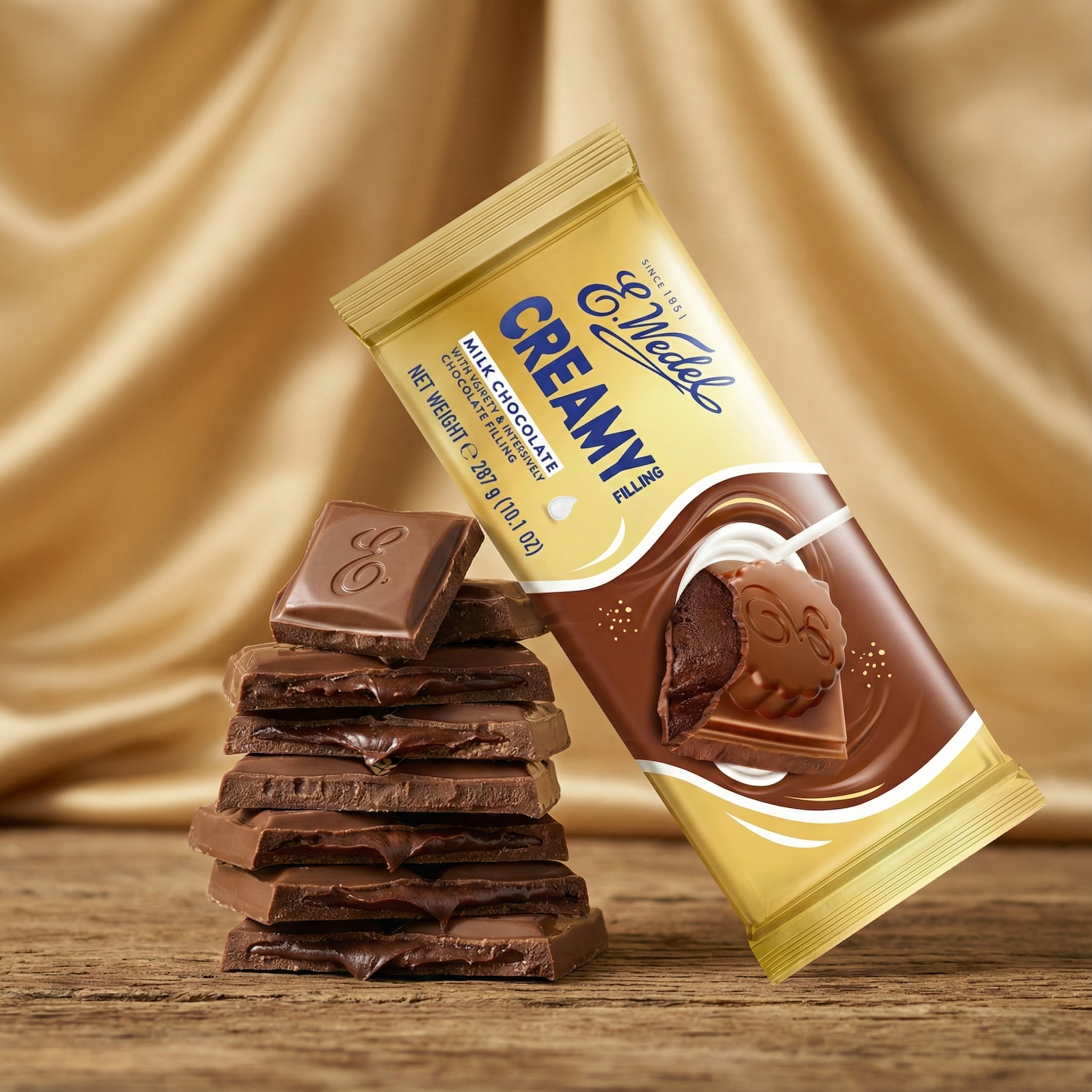 E Wedel Creamy Milk Chocolate Bar