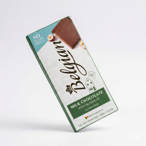 Belgian Milk Hazelnut Sugar Free Bar