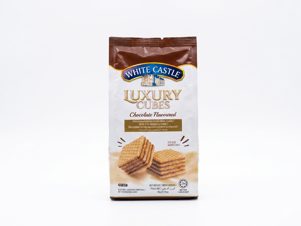 White Castle Luxury Chocolate Cream Wafer Rolls