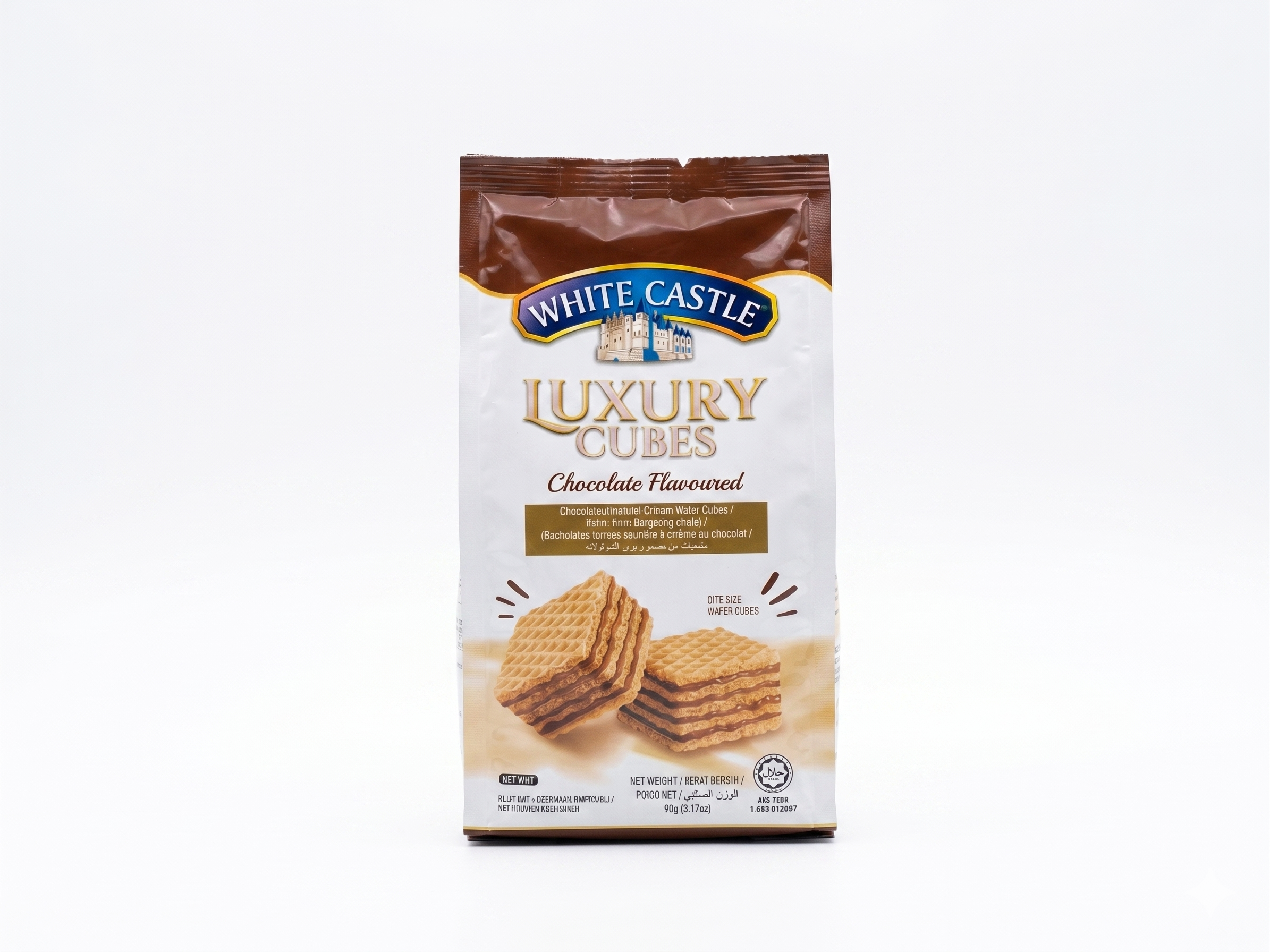 White Castle Luxury Chocolate Cream Wafer Rolls