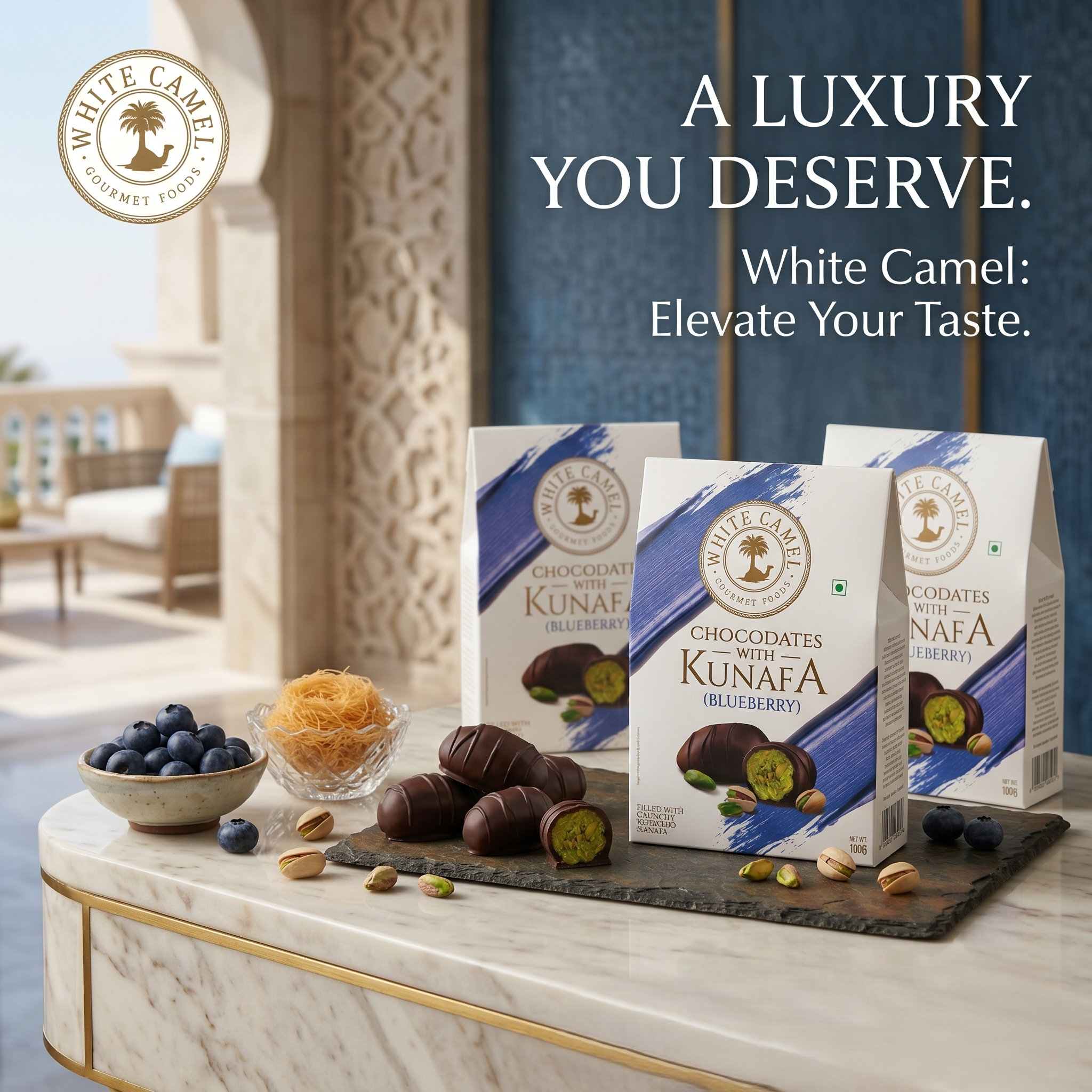 White Camel ChocoDates Kunafa