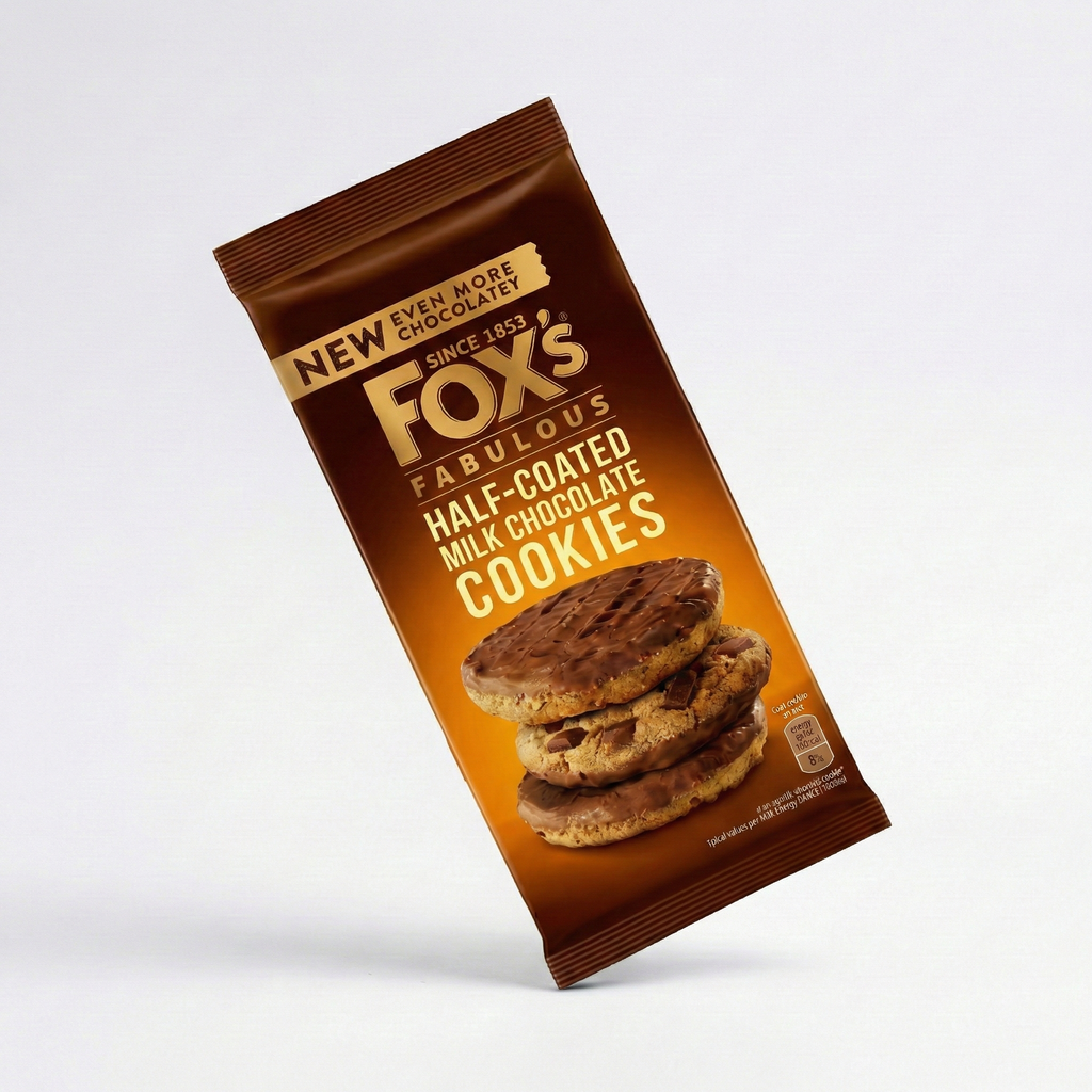 Fox Half-Coated Milk Chocolate Cookies