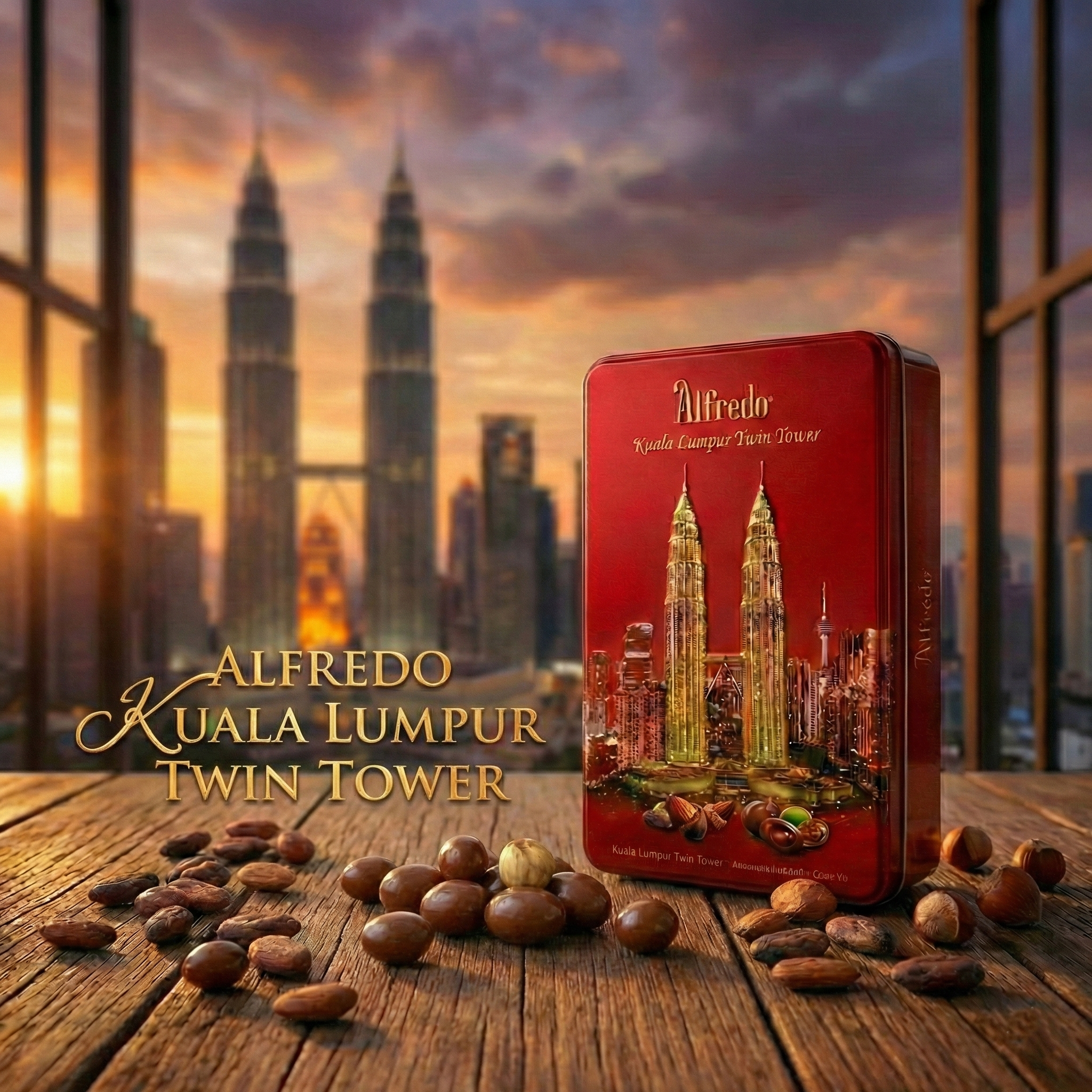 Alfredo Twin Tower Red