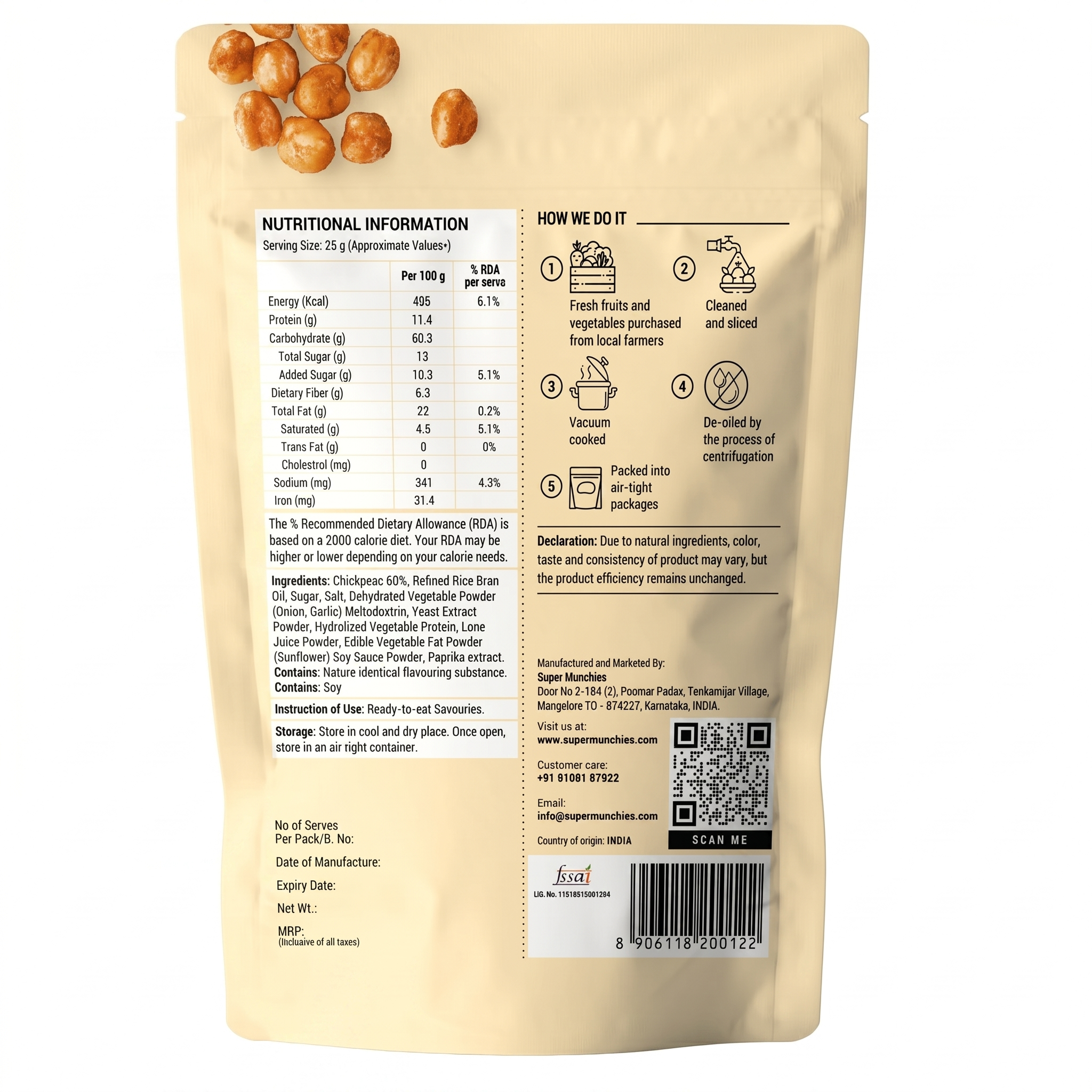 Super Munchies Achari Chickpeas