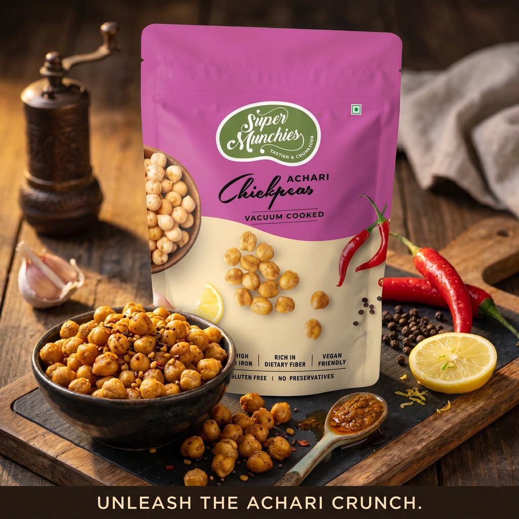Super Munchies Achari Chickpeas