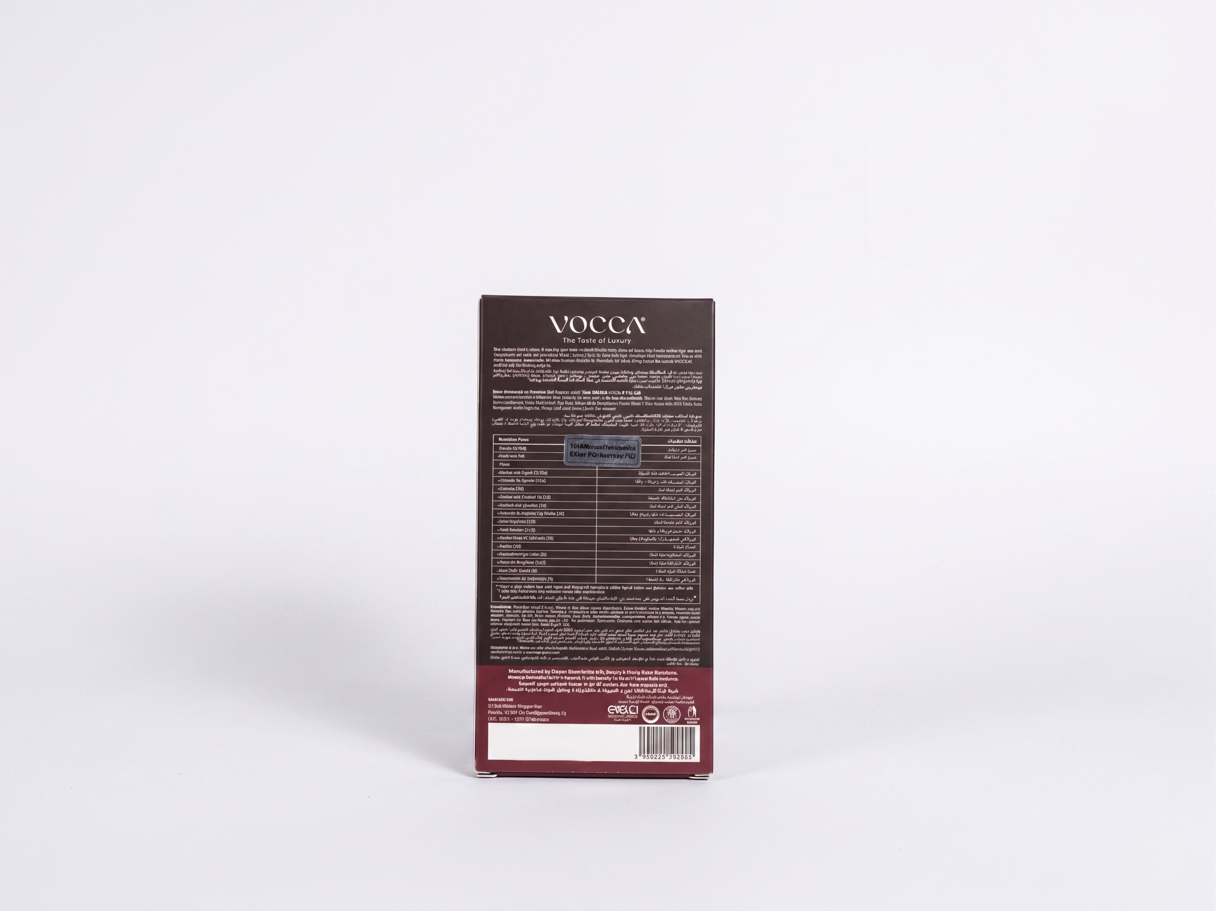 Vocca Raspberry Crunch Chocolate Bar
