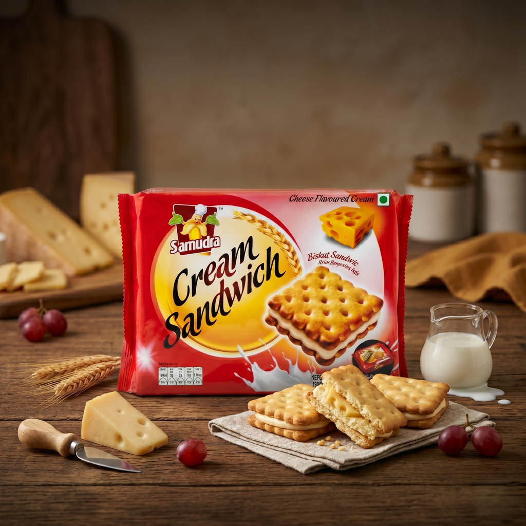 Samudra Cheese Sandwich Biscuits