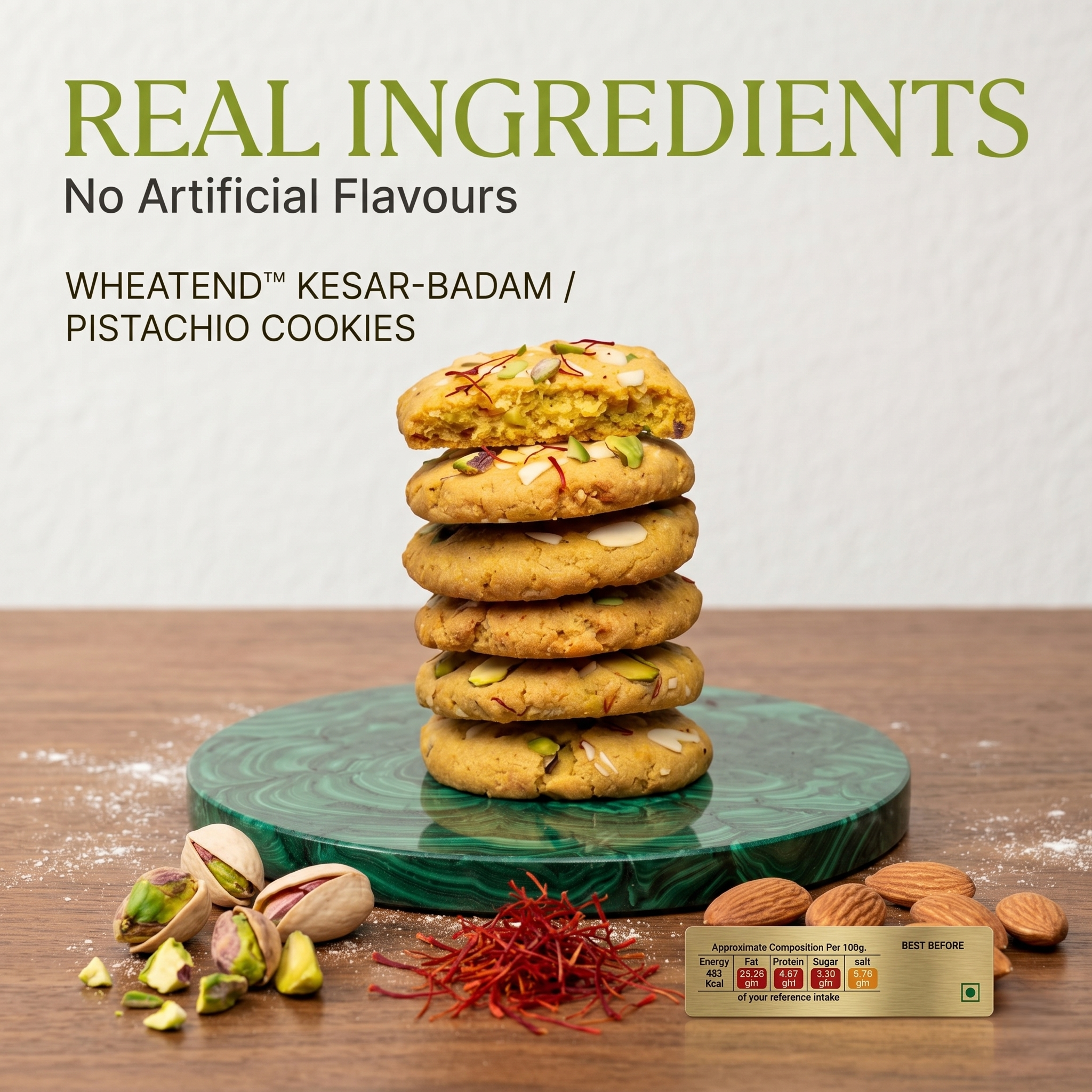 Wheatend Pistachio Cookies