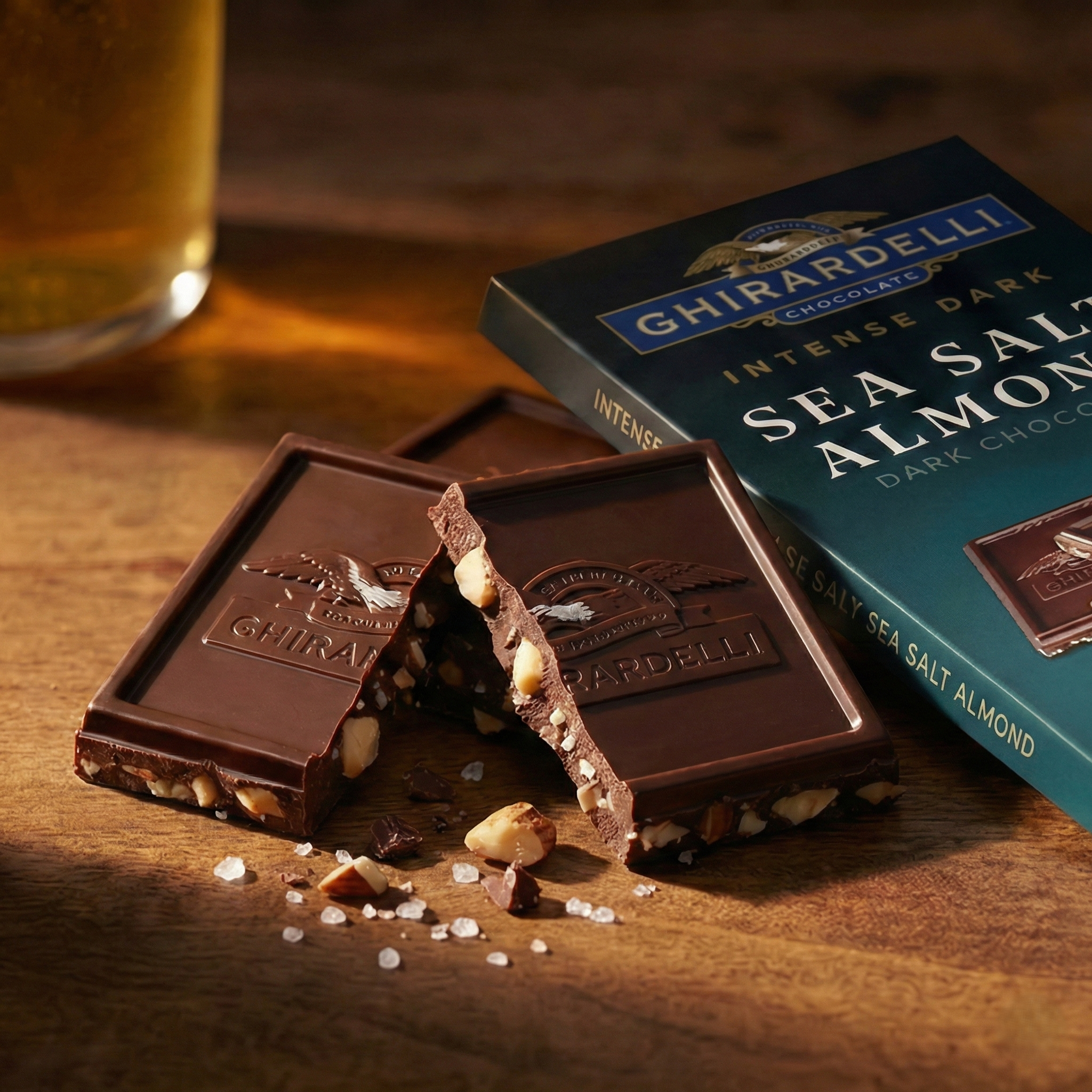 Ghirardelli Sea Salt Almond Dark Chocolate Bar