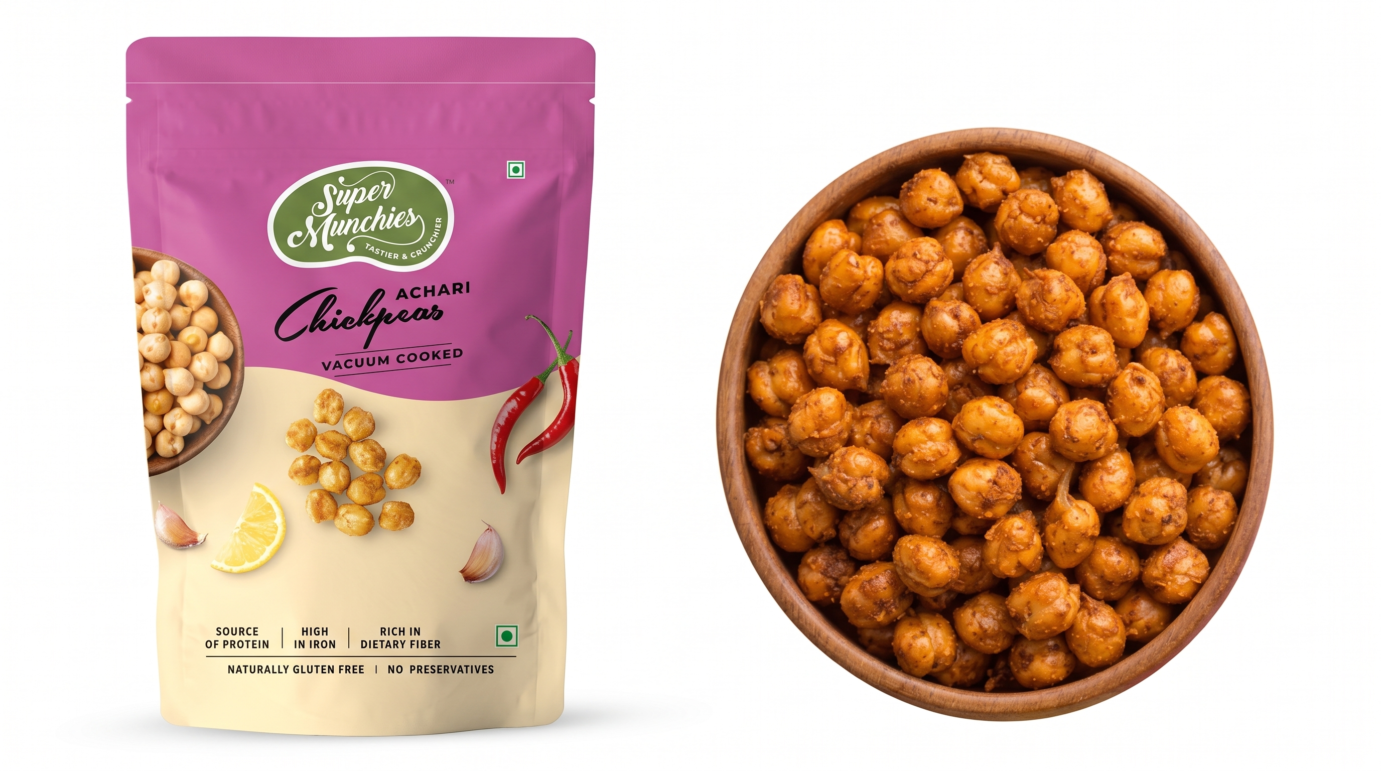 Super Munchies Achari Chickpeas