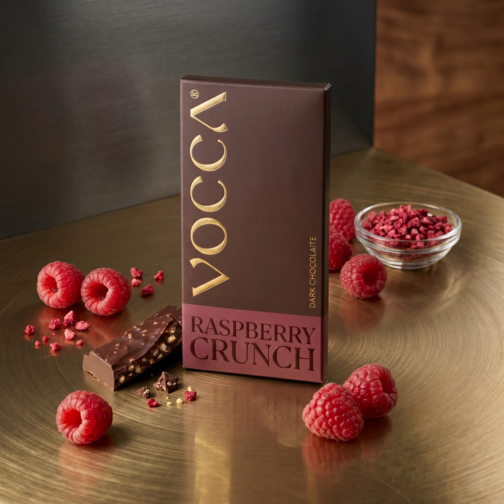 Vocca Raspberry Crunch Chocolate Bar